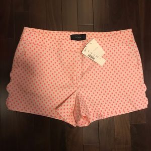 NWT J. Crew scalloped shorts